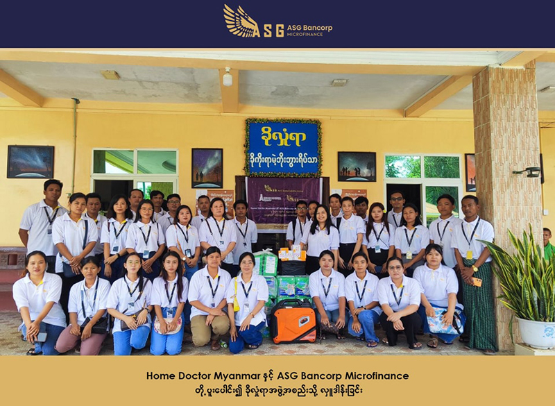 CSR activities collaborate together with HOME DOCTOR Myanmar